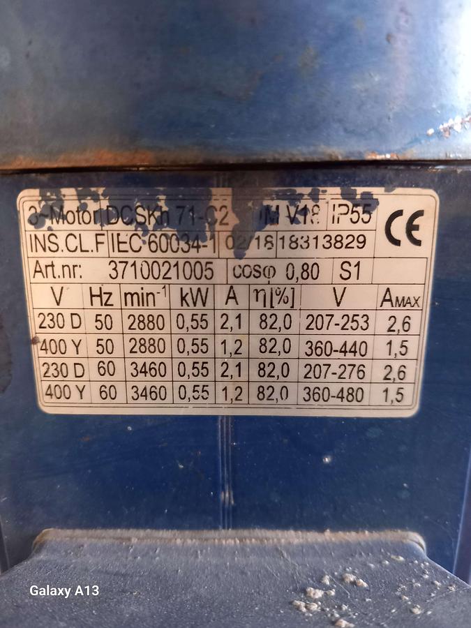 Used Motor con bomba KSB Movitec VSF 2/5 B