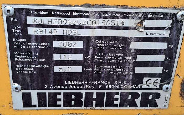 Usado Liebherr R914B HDSL