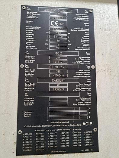 Usado AGIE AGIECUT CLASSIC2