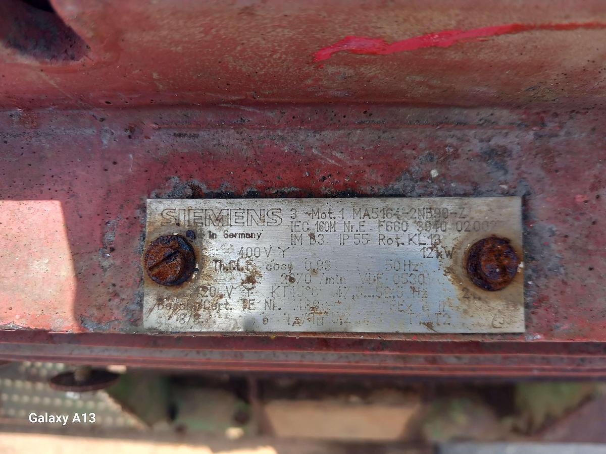 Used Motor com bomba Sulzer Weise ZA80-1200