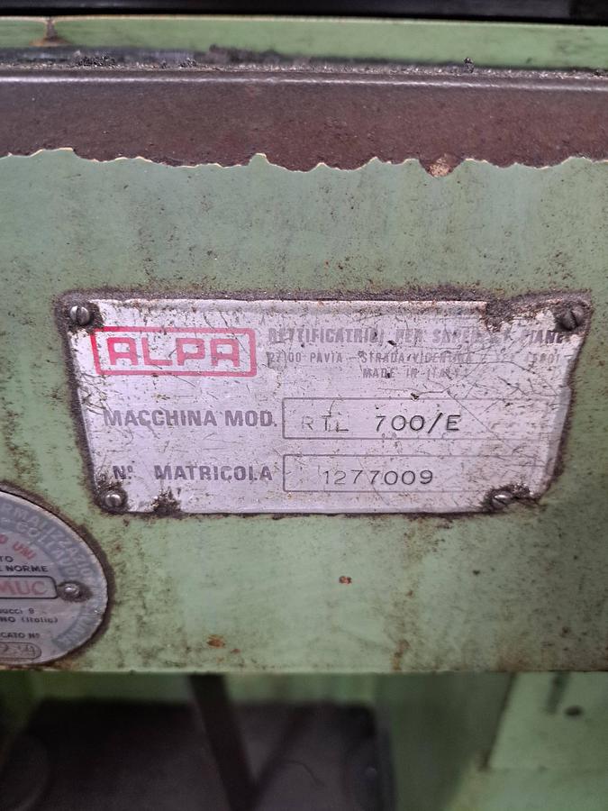 Used Retificadora ALPA RTL700/E