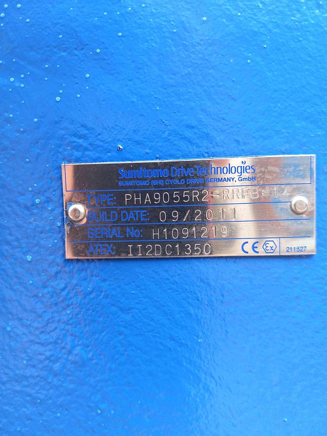 Used Motor com caixa redutora Sumitomo Drive PHA90 55R2-RRFB-11.2