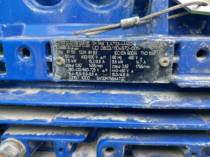 Used Motor & pump Warman 3-2C-AH