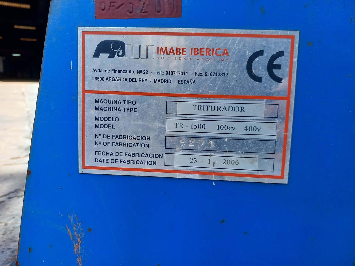 Used Moinho triturador Imade Iberia TR-11500