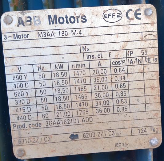 Used Ventilador Howden 3kw