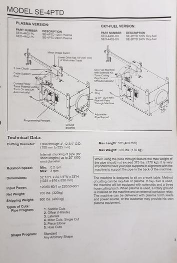 Used Corte de tubos BUG-O SYSTEMS SEO4402-OX
