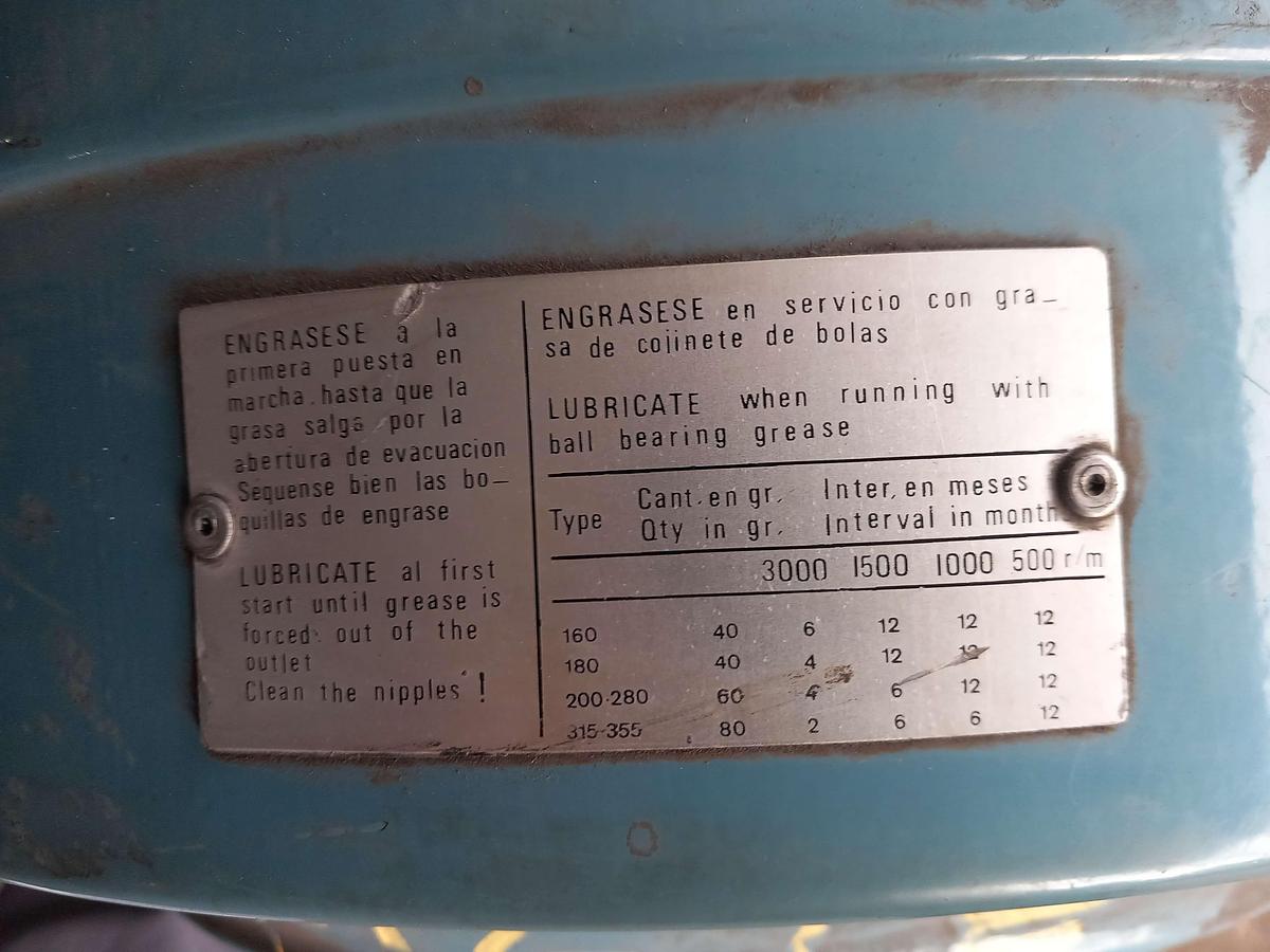 Used Motor elétrico industrial ABB AC 616014-D