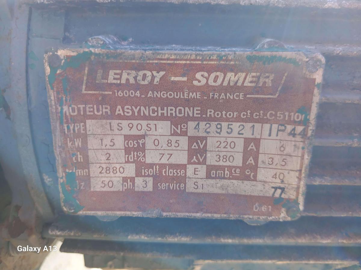 Used Ventilador Granoux M 43002 de 1,5 kw.