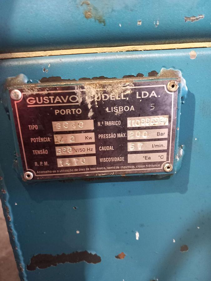 Used Centralina Hidráulica Gustavo Cudell G C40