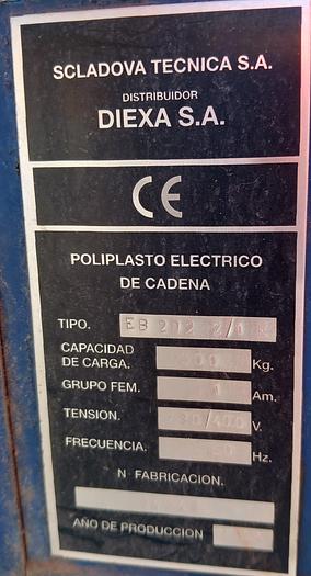 Used Guincho elétrico de bandeira de 500 kg