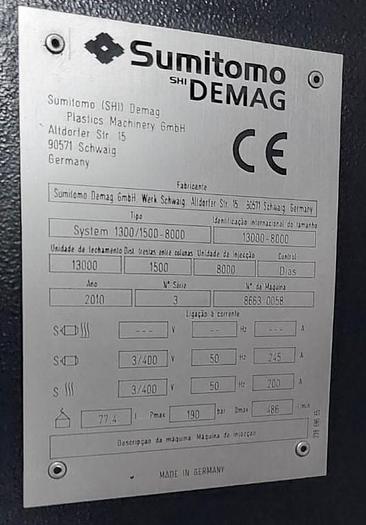 Used SUMITOMO DEMAG 1300-8000