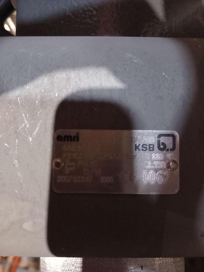 Used Valvula borboleta manual Amir.Ksb DN-200