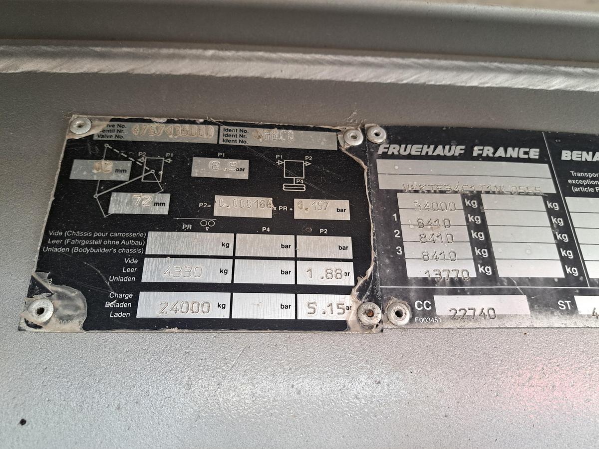 Used Semi reboque basculante de alumínio FRUEHAUF
