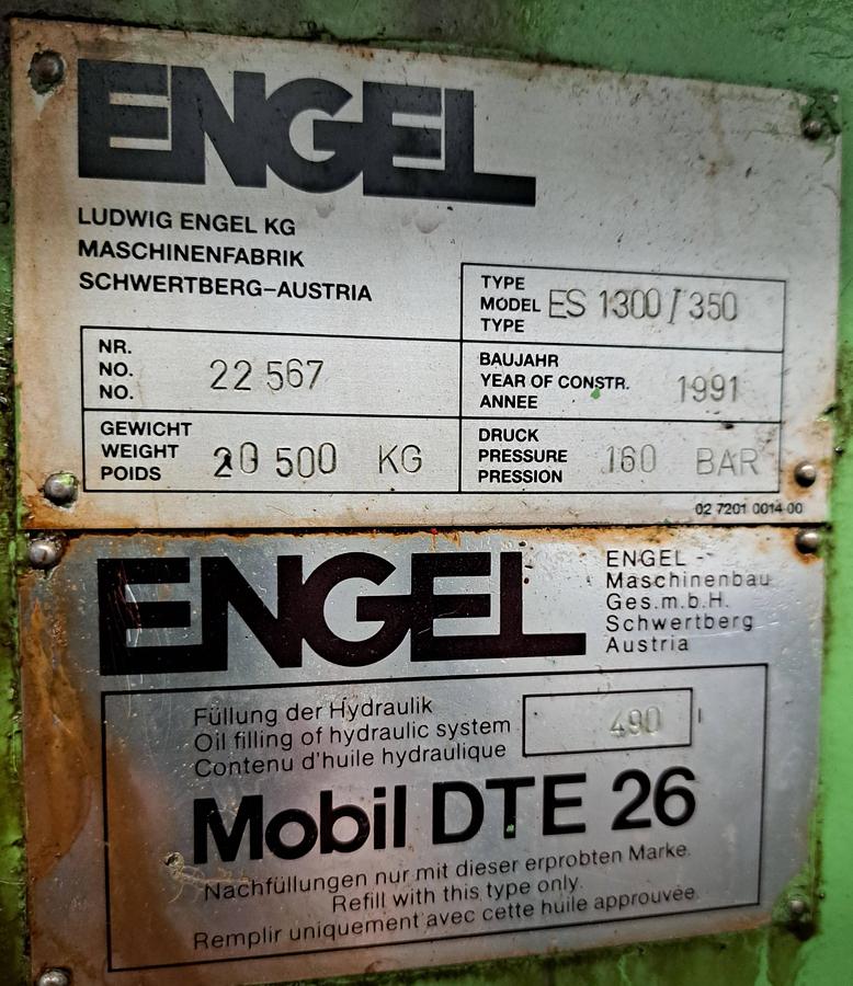 Used Máquina de injeção ENGEL 1300/350