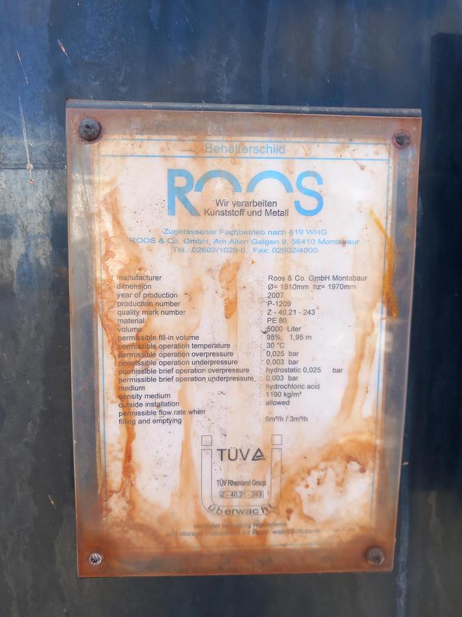 Used Deposito de plástico Roos e Co.