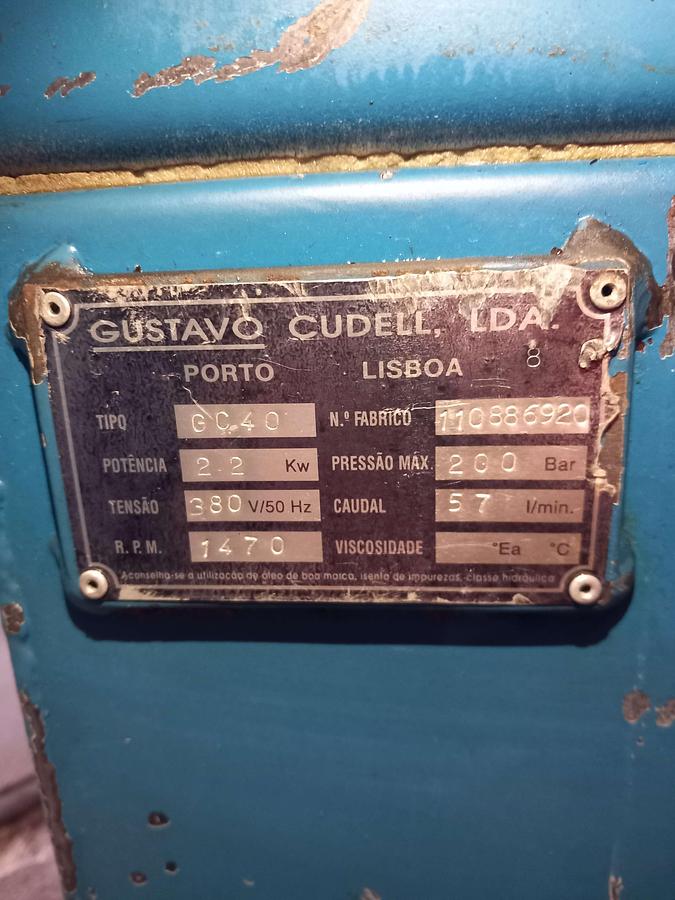 Used Centralina Hidráulica Gustavo Cudell G C40