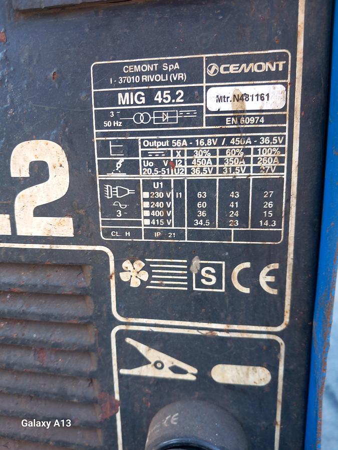 Used Máquina de soldar Oerlikon Mig 45.2