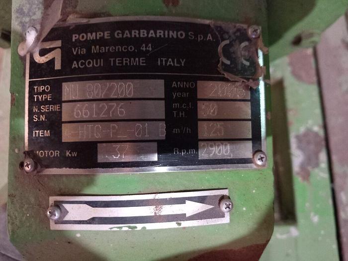 Used Bomba Garbarino MU 80-200-1
