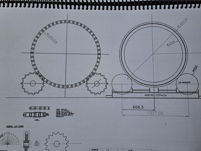 Used Conjunto moinho + secador + fornalha de biomassa