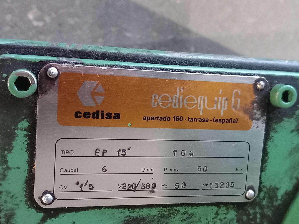 Used Centralina Hidráulica CEDISA EP 15 1 D 6