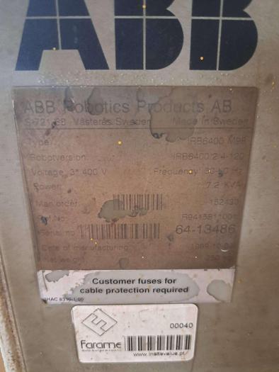 Used Robot ABB IRB 6400 M98 