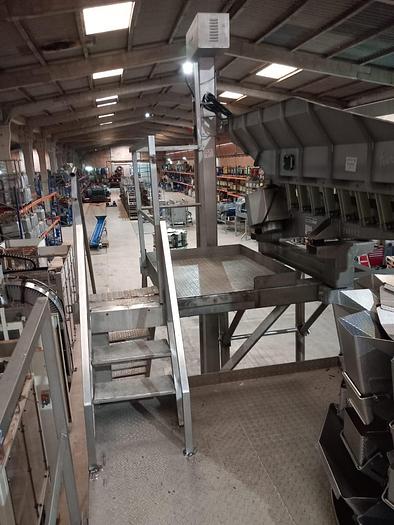 Used Linha automática de embalar vegetais ISHIDA