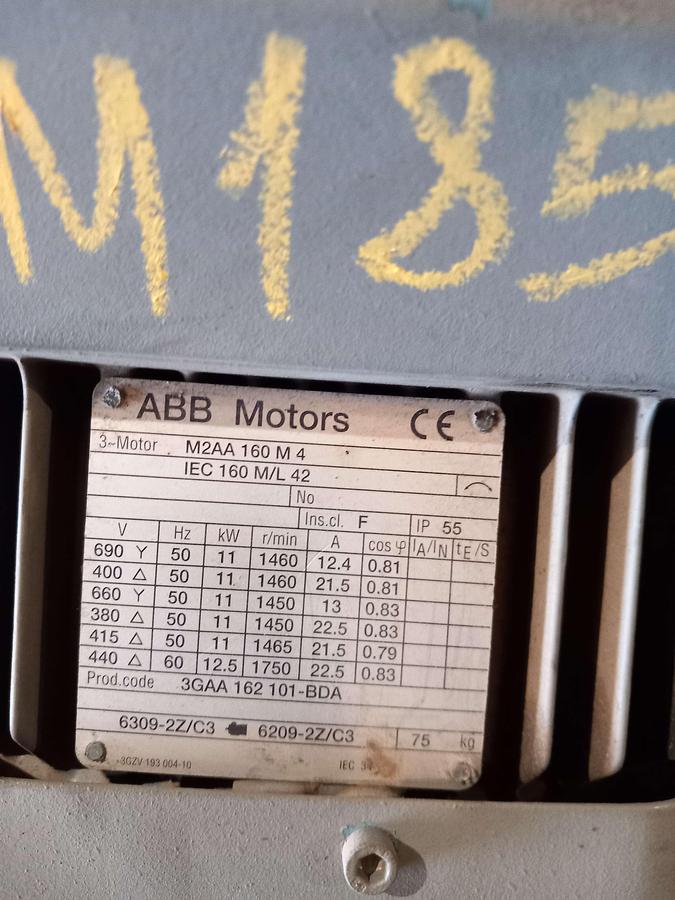 Used ABB Motors M2AA 160M 4