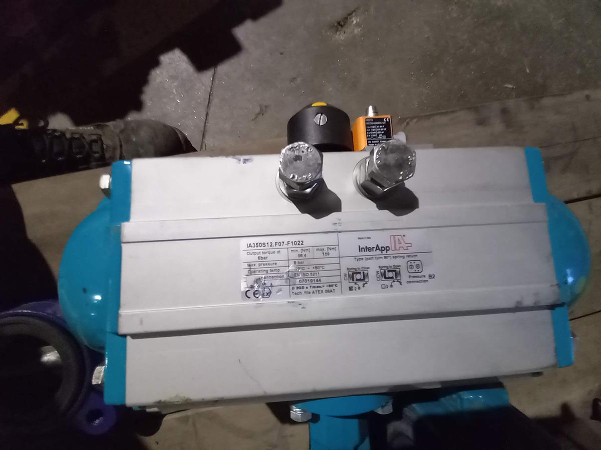 Used Valvulas Borboleta Pneumática InterApp DN-125