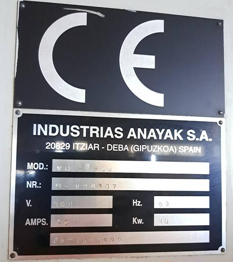 Used CNC ANAYAK VH-1800