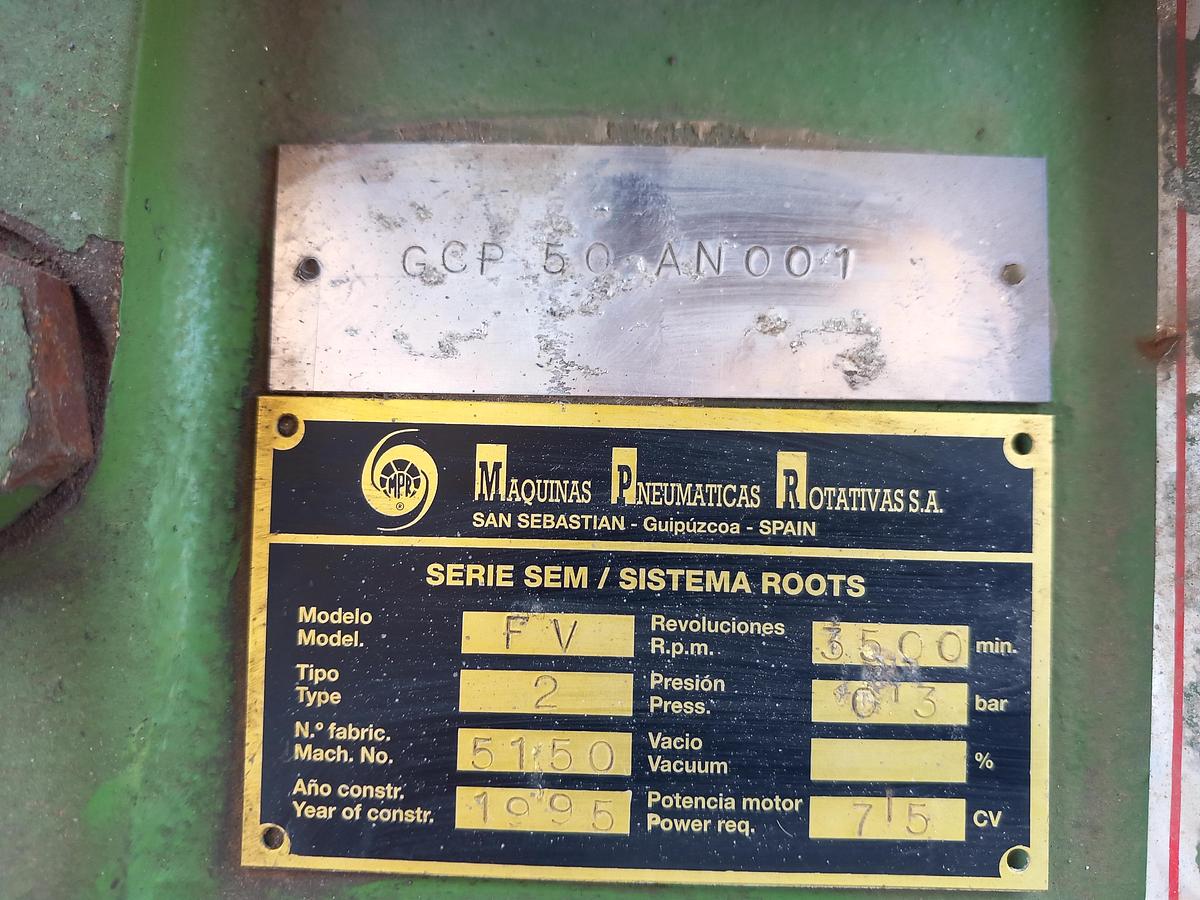 Used Soprador MPR  S.A. FV-2