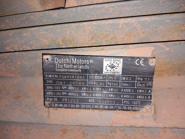 Used Motor Dutchi 55 kW DMI 280M6