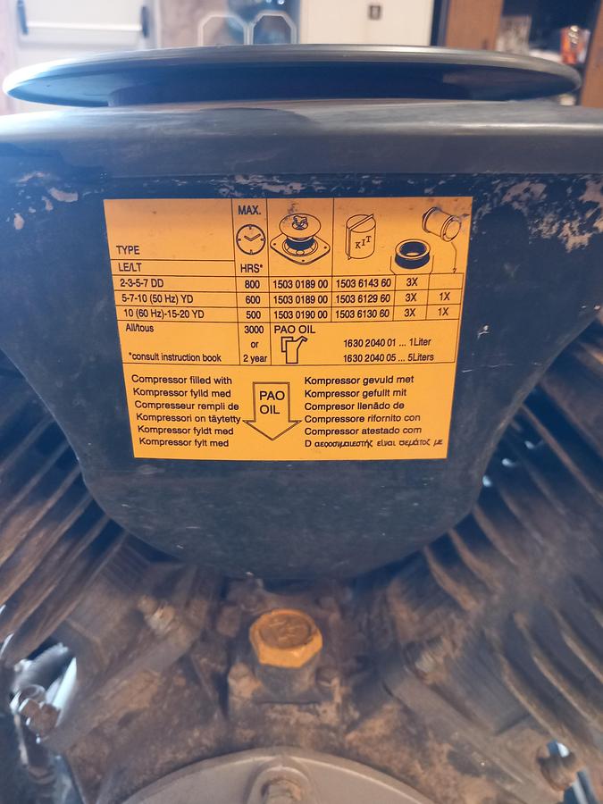 Used Compressor Atlas Copco 5,5 kw