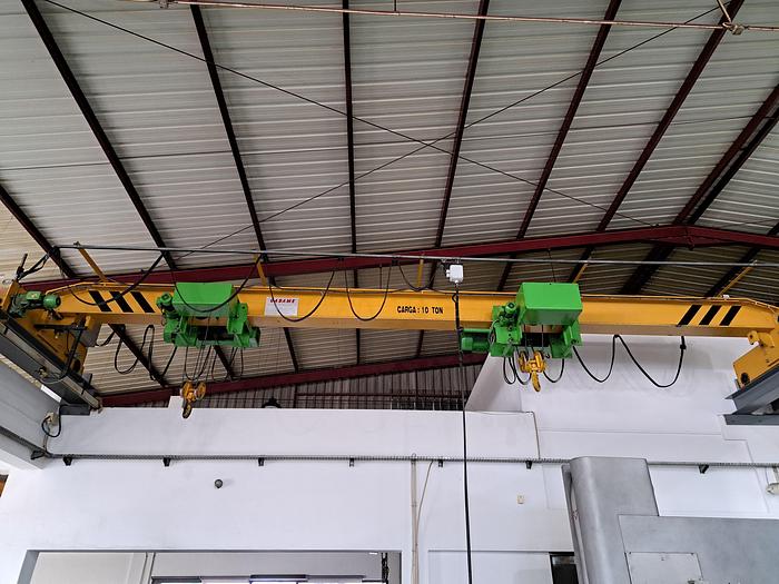 Used Ponte rolante STAHL de 10 + 6.3 ton 10 metros