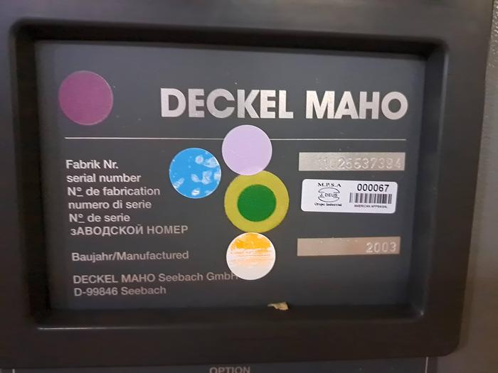 Used CNC DECKEL MAHO 50M