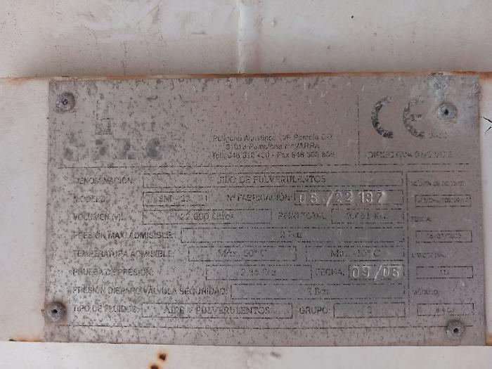 Used Silo de ferro de 22 m3