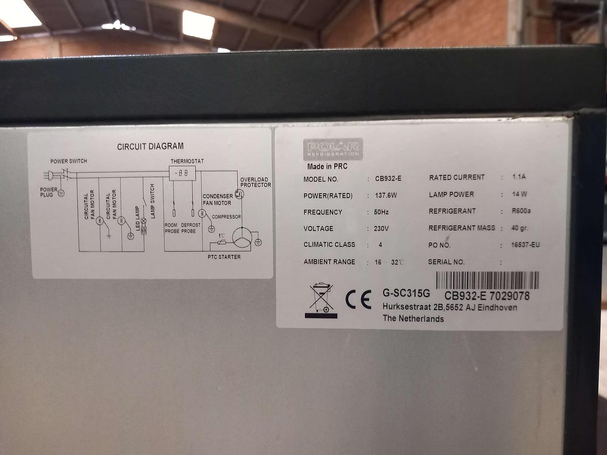 Used Arca de frio Polar BCB 932-E