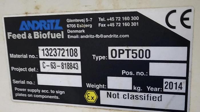 Usado 2014 Andritz Feed & Biofuel