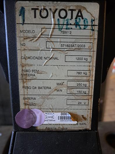 Used Staker elétrico Toyota