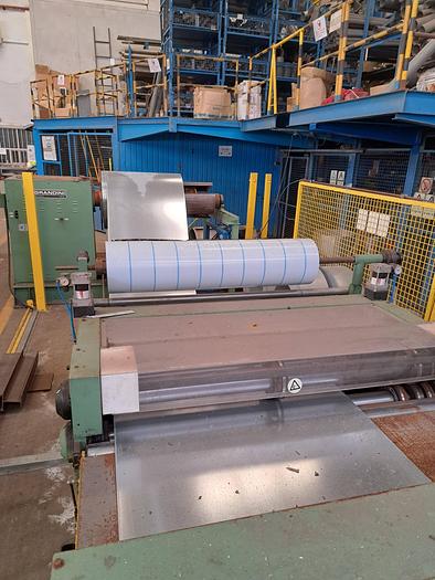 Used Máquina de desenrolar e cortar chapa Grandini PS P15