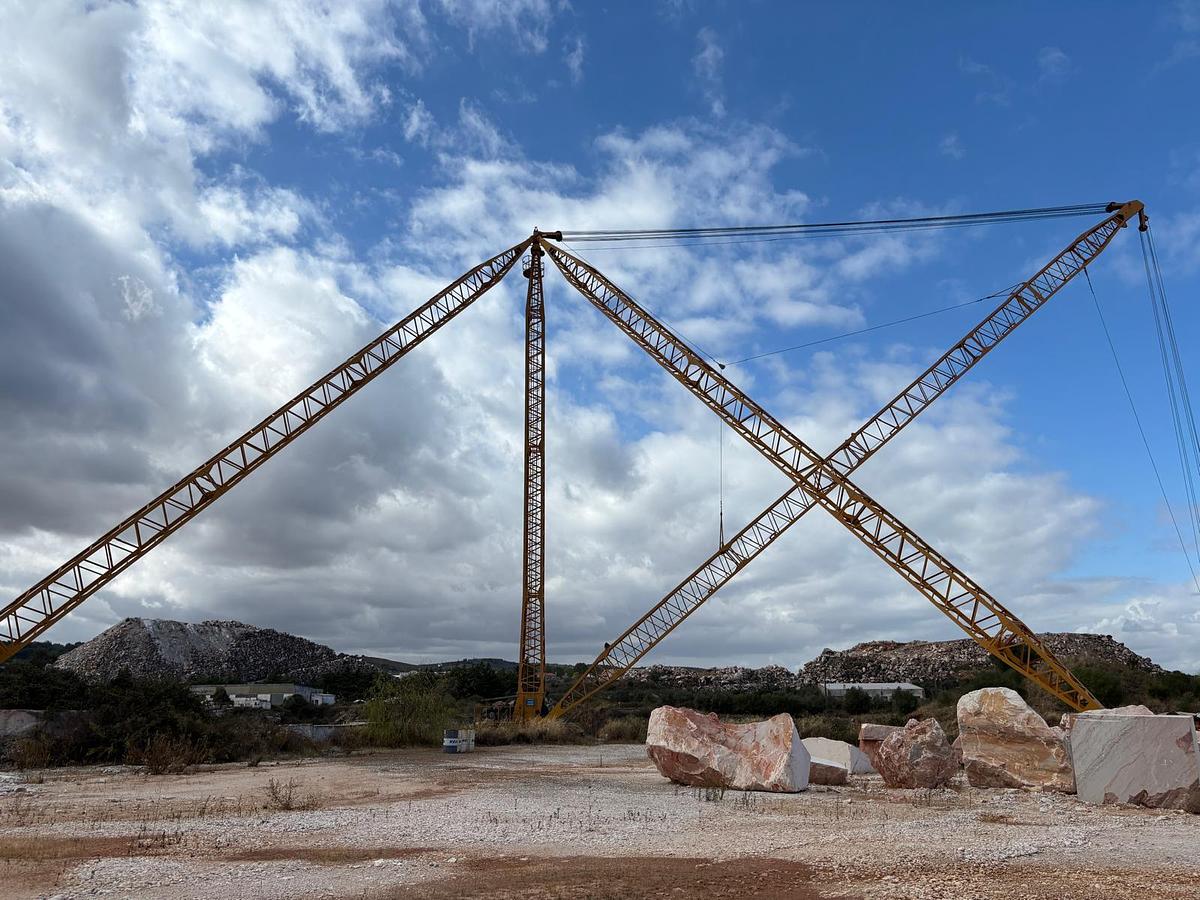 Used Grua DERRICK de 50 toneladas para pedreiras