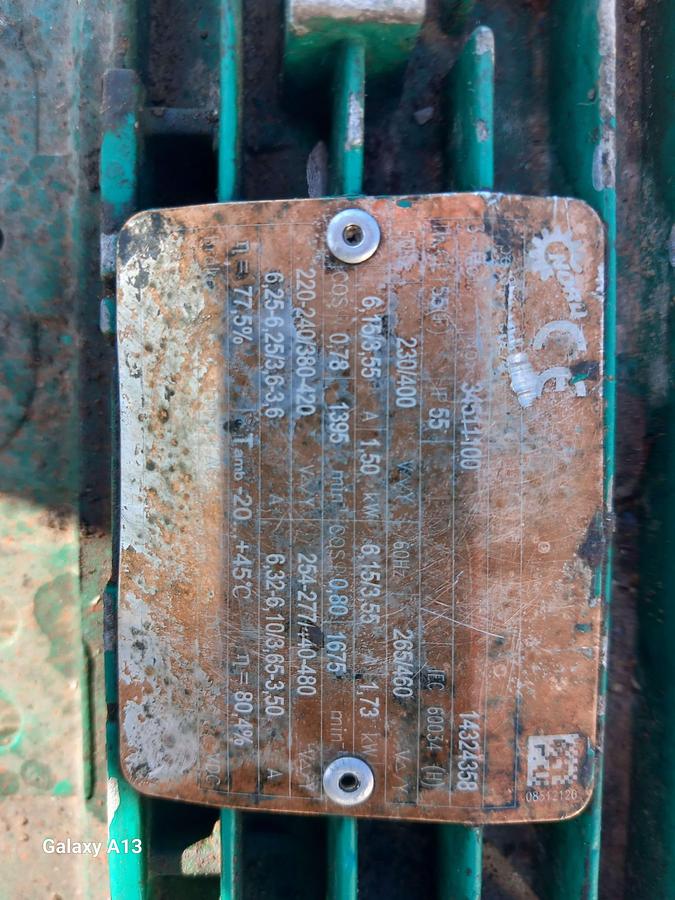 Used Motor com bomba Roto pumps RLCA541V7CF1N