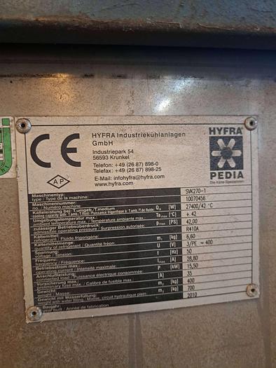 Used Chiller HYFRA PEDIA SVK 270-1 