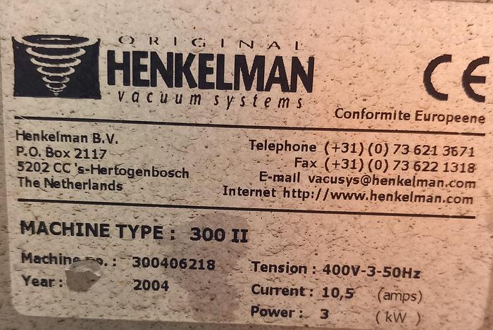 Used Máquina de embalar a vácuo HENKELMAN