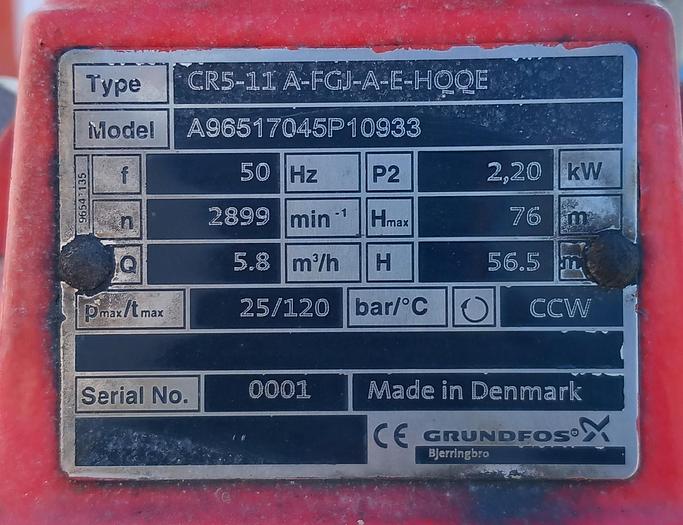 Used Sistema de bombas de rede de incêndios GRUNDFOS