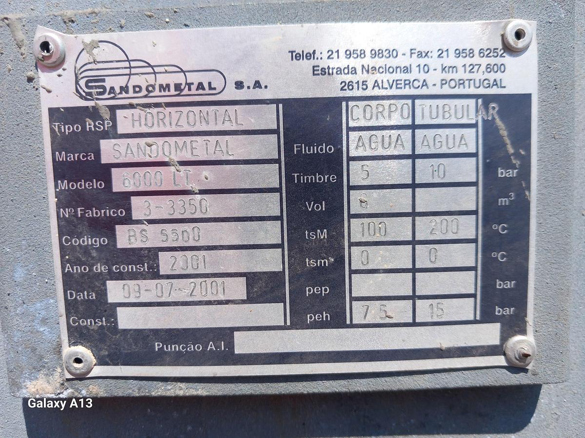 Used Reservatório de ferro para água 6000 litros