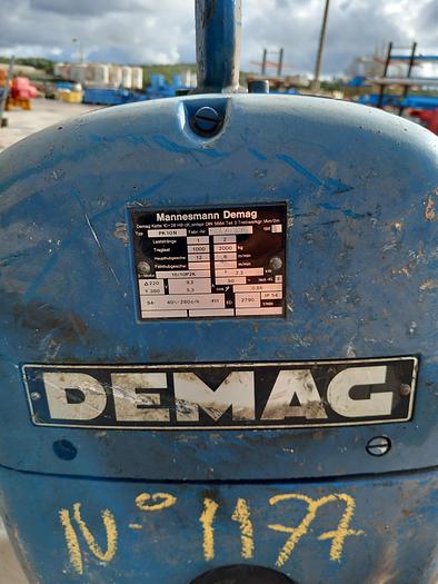 Used Guincho elétrico DEMAG de 2 ton