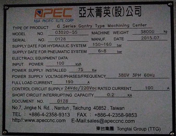 Usado APEC G 3020-5S Series