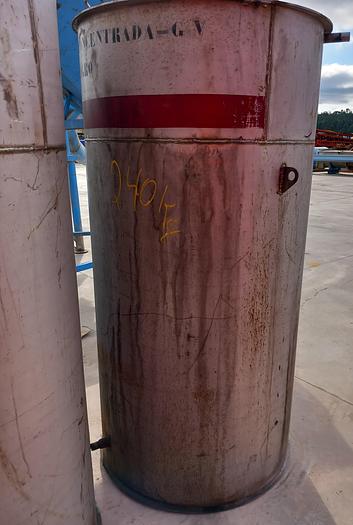 Used Reservatório de inox de 1300 Lt