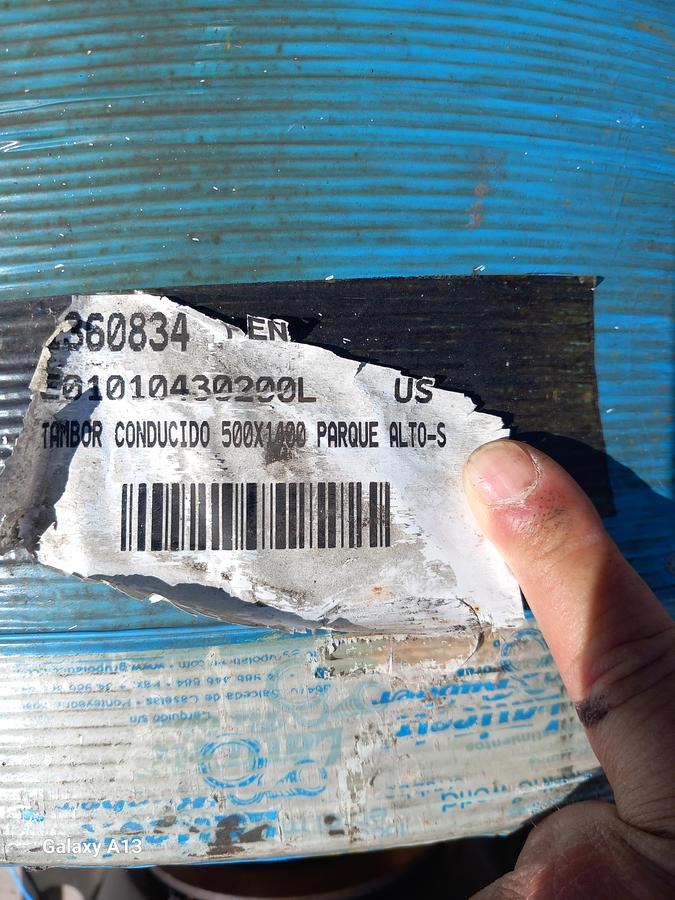 Used Tambor de acionamento com banda de rodagem lisa 500 x 1400