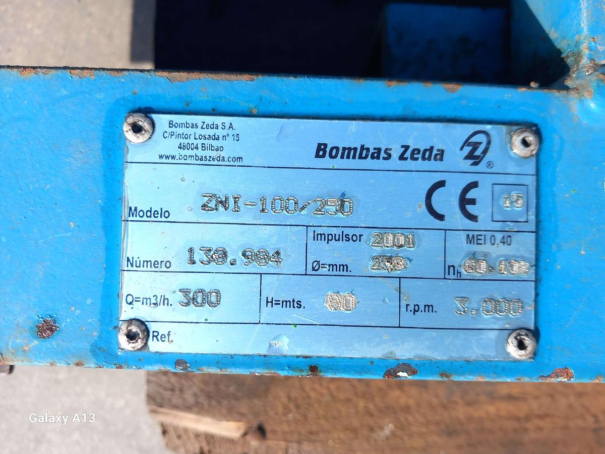Used Motor com bomba ZEDA  ZNI-100-250